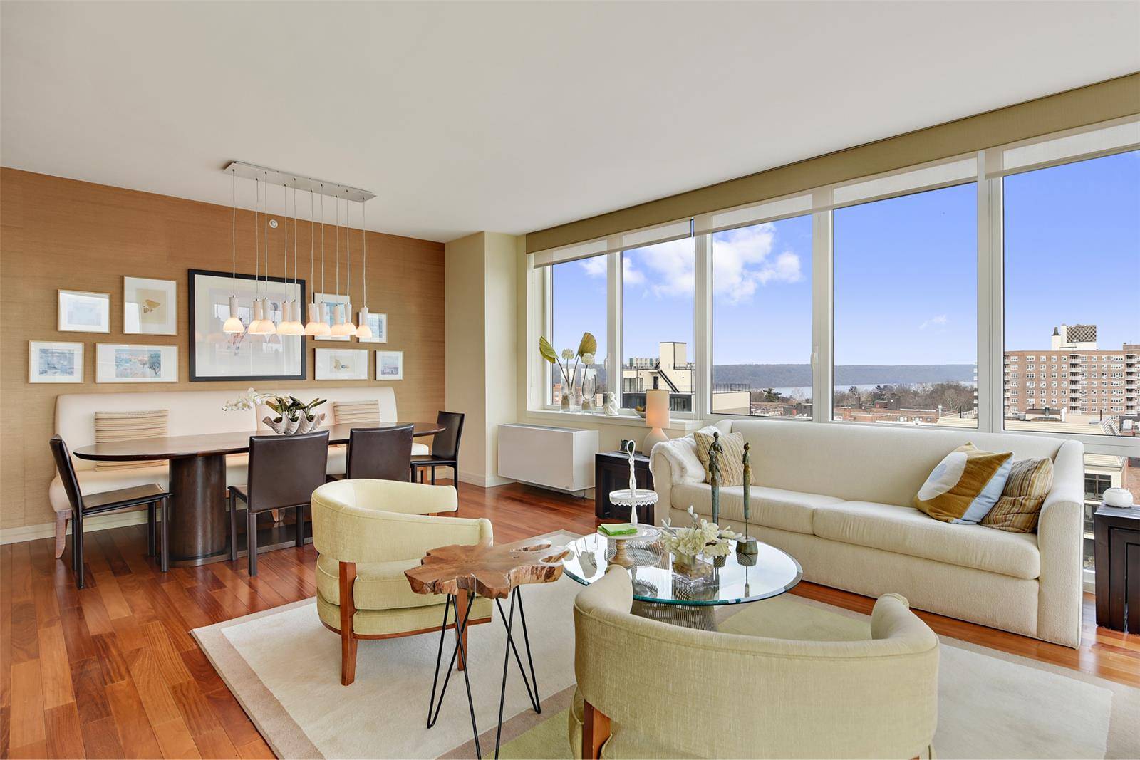 Move in ready corner 2 bedroom, 2 bath luxury condo residence with a terrace.