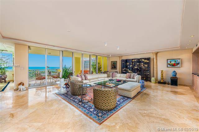 Breathtaking and spectacular floor-through unit at Grand Bay Residences with direct Ocean and Bay views