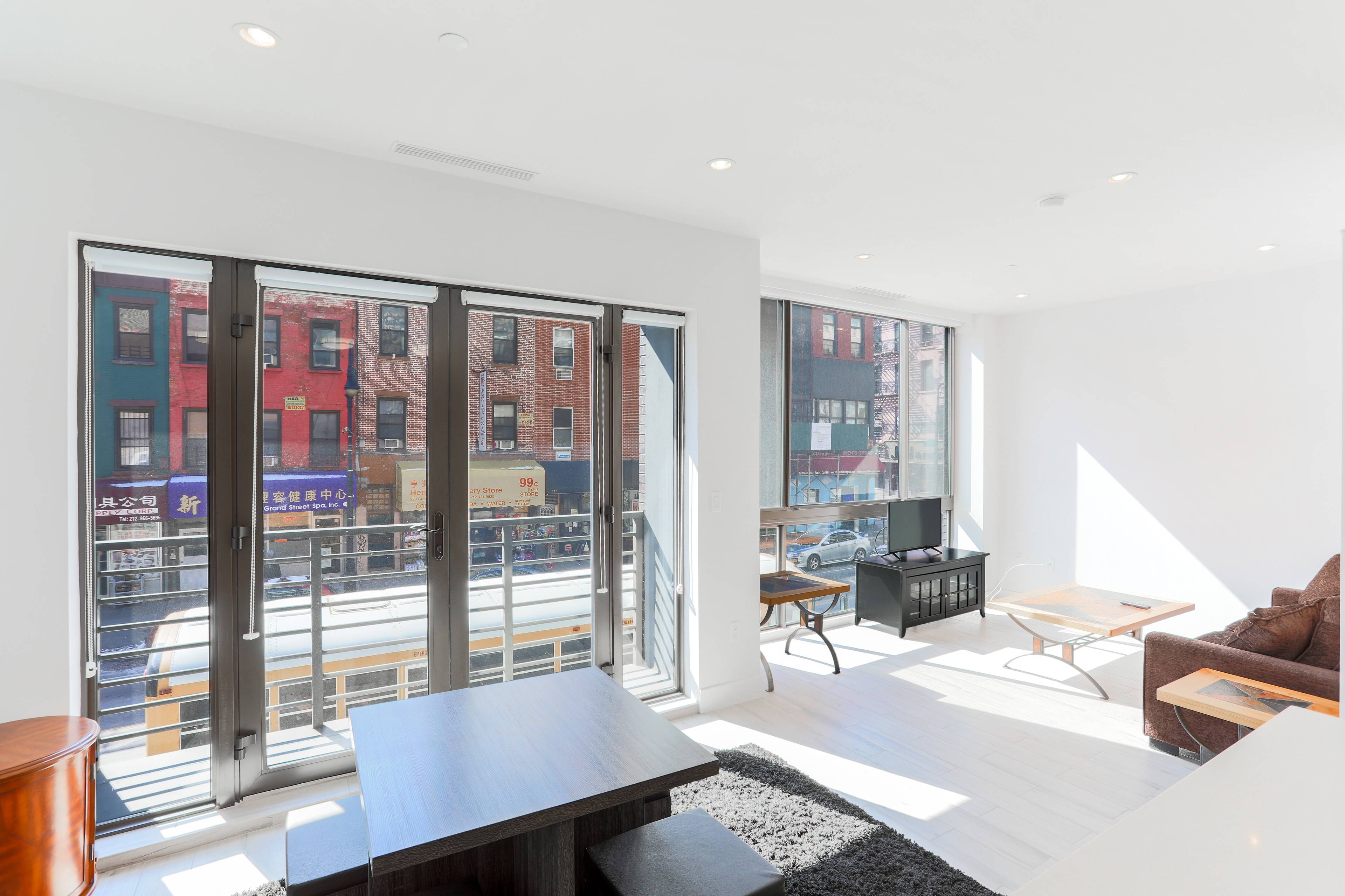 Bright & Spacious New Construction 1 Bedroom [Flex 2] / 2 Bath, in Boutique L.E.S. Building, with HUGE PRIVATE Terrace and In-Unit Washer/Dryer Combo.