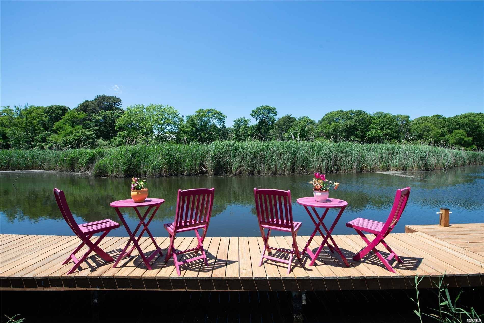 Find Peace Tranquility In This 1 Of A Kind Waterfront Beauty W Water Leading To The Great S.