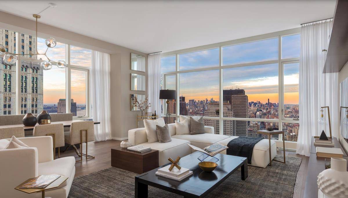 The Beekman Residences, 5 Beekman St, 46A Financial District, New YorkResidence 46AThis 1, 624 sq ft split two bedroom, two and a half bath corner offers spectacular north and west ...