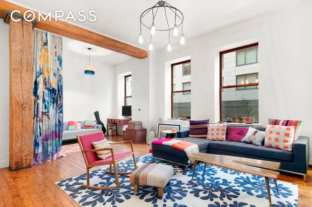 Huge one bed, one bath condo loft in Williamsburg's highly sought after full service Mill Building.