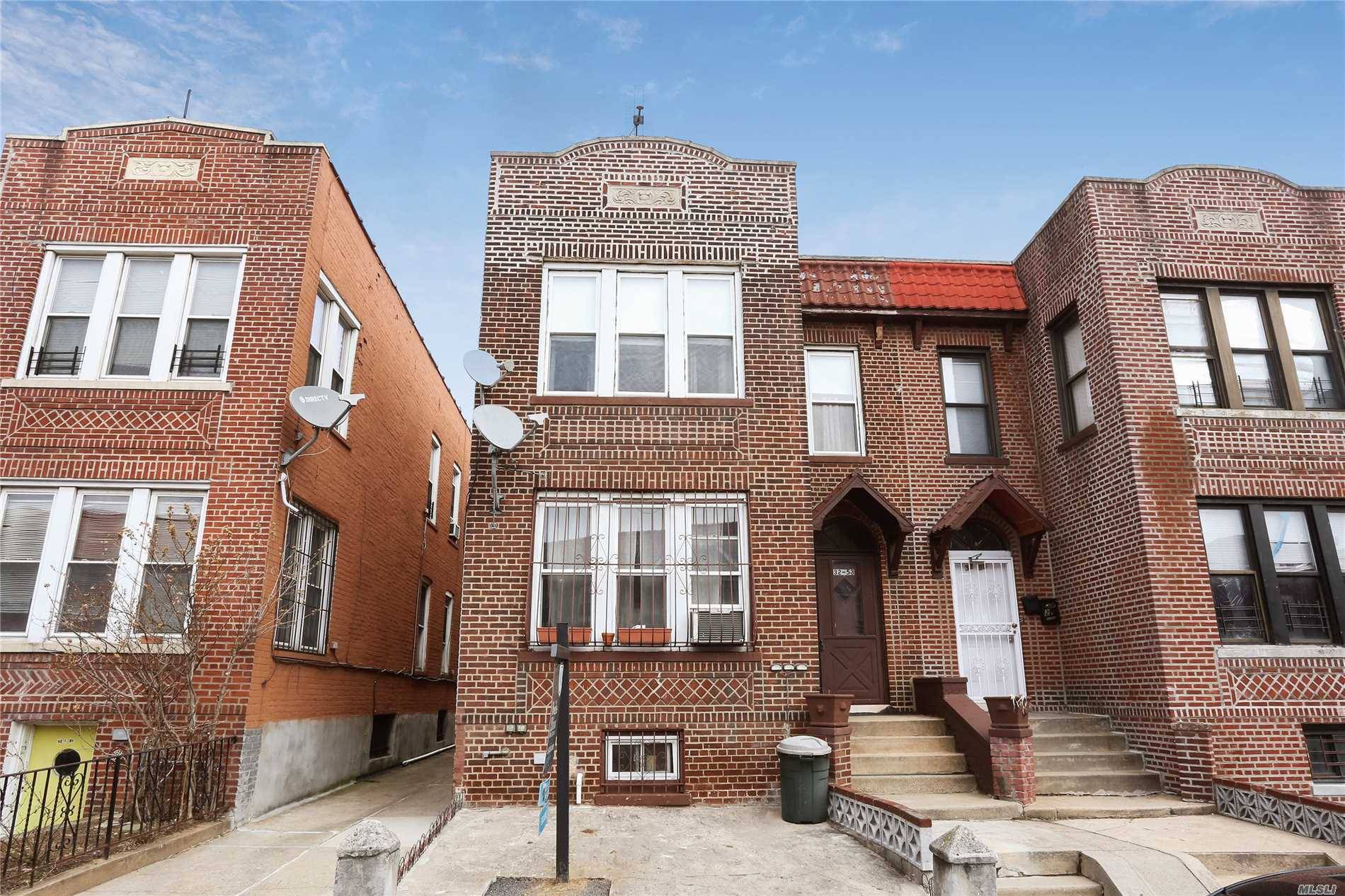 Large Brick 2 Family Home In Great Condition Located In Prime Location Of Jackson Heights.
