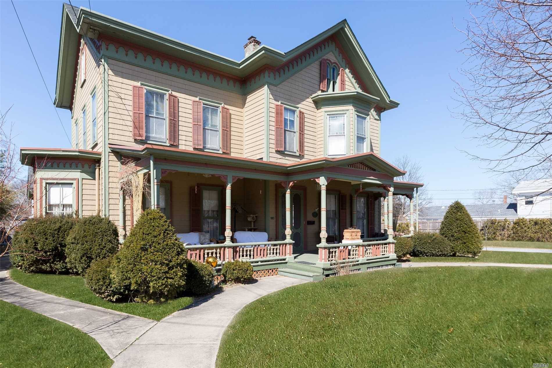 Must see Beautiful Victorian Home Situated in the Heart of Riverhead in the Court District.