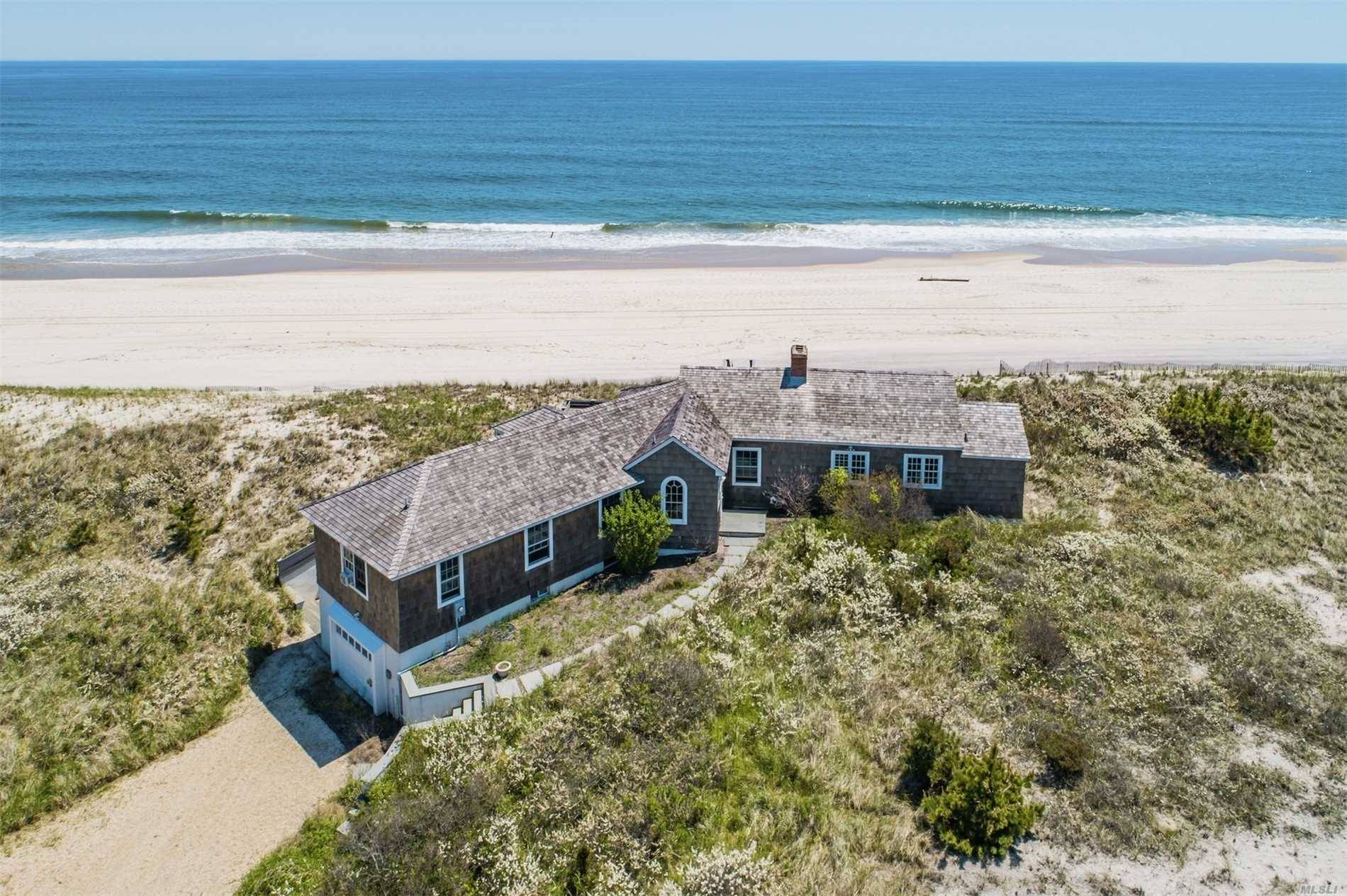 Quogue Oceanfront Privacy Abounds On This Three Acre Ocean Front Property Situated Directly On The Beach, This Five Bedroom Beach House Features Spacious Master Bedroom Suite With Stone Fireplace And ...
