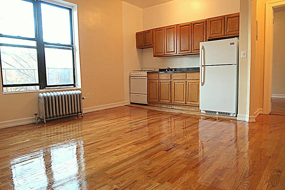 RENT STABILIZED apartment has recently painted and is prepped for immediate move in.