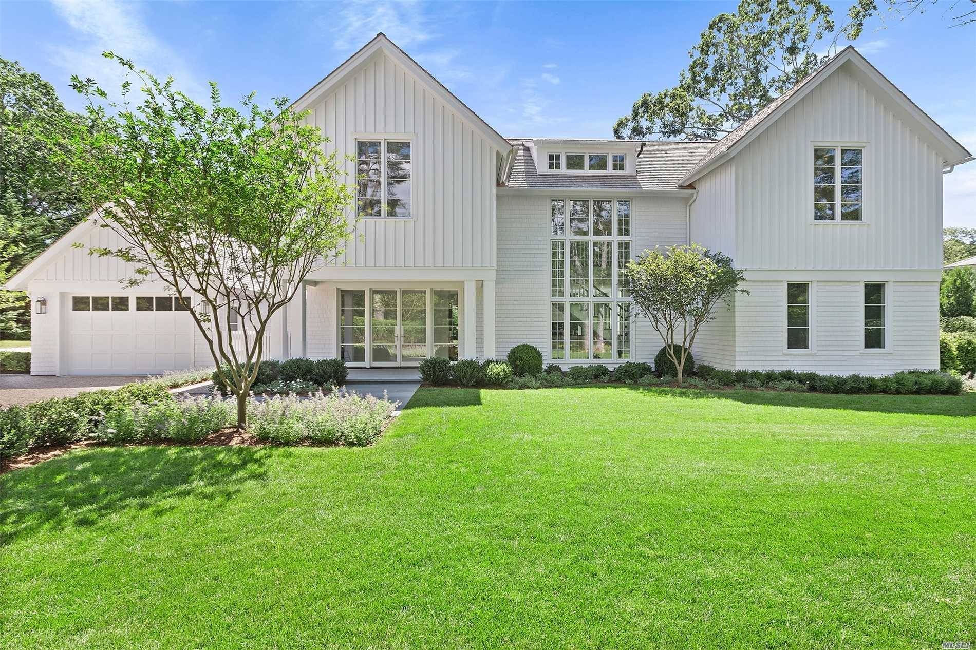 This stunning south of the highway, new construction, is nestled in the Georgica section of East Hampton Village.
