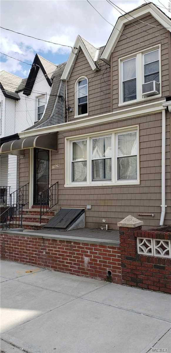 This two family home is situated on a quiet tree lined neighborhood close to Metropolitan Avenue retail shops, dining and conveniences.