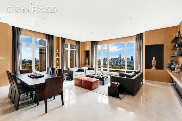 RARE HIGH FLOOR CORNER 3 BEDROOM AT 15 CPW A unique offering inside Manhattan's most sought after architectural celebration combines timeless elegance with contemporary design.