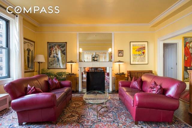 Beautiful classic seven apartment on the Upper West Side with open city views, in one of the most coveted addresses on the Gold Coast of West End Avenue, in a ...