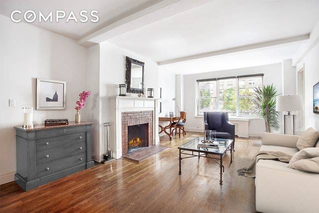 This bright and spacious 2 bedroom, 2 bathroom home with charming treetop views is now available in the sought after pre war Emory Roth designed co op Southgate.