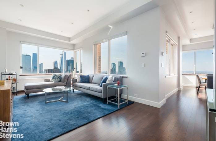 On the top floor of Two Worldwide Plaza sits a gorgeous 39th floor Penthouse, with soaring southwest exposure framing views of Hudson Yards, One World Trade, the Empire State Building, ...