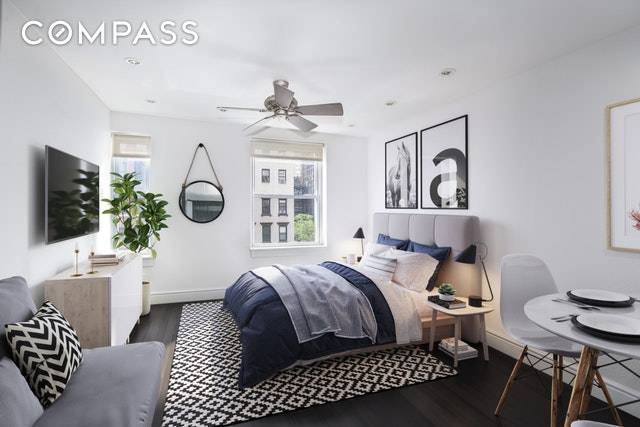 Don't miss this exquisitely renovated studio home offering top floor serenity and sunlight just steps from Gramercy Park.