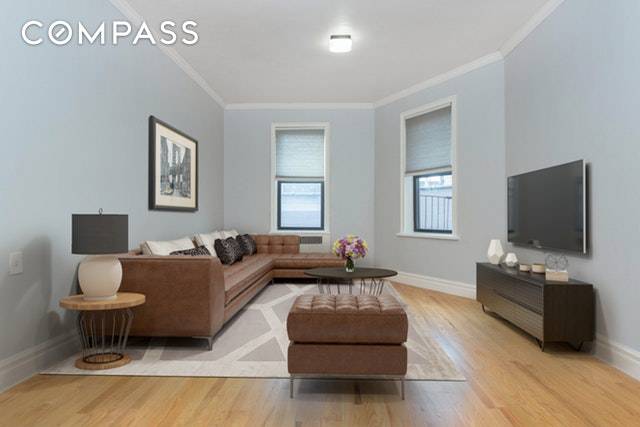Located in a the absolute heart of Astoria, this lovely Pre war 1br in the meticulously maintained Colony is just two blocks from the new 30th Ave N stop.