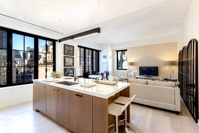 Grand and gorgeous 2 bedroom home at The Sutton, a brand new, full service luxury condominium in the coveted neighborhood of Sutton Place, with exceptionally low monthlies and a 421A ...