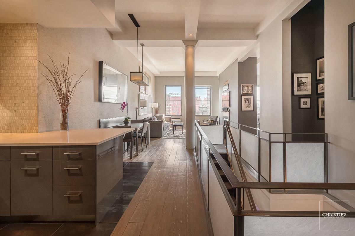 PERRY STREET PREWAR PH CONDO Prime West Village 4 bedroom, 3 bathroom duplex loft, showcasing over 13A A A ceiling heights on the top floor, and southern, and western exposures ...