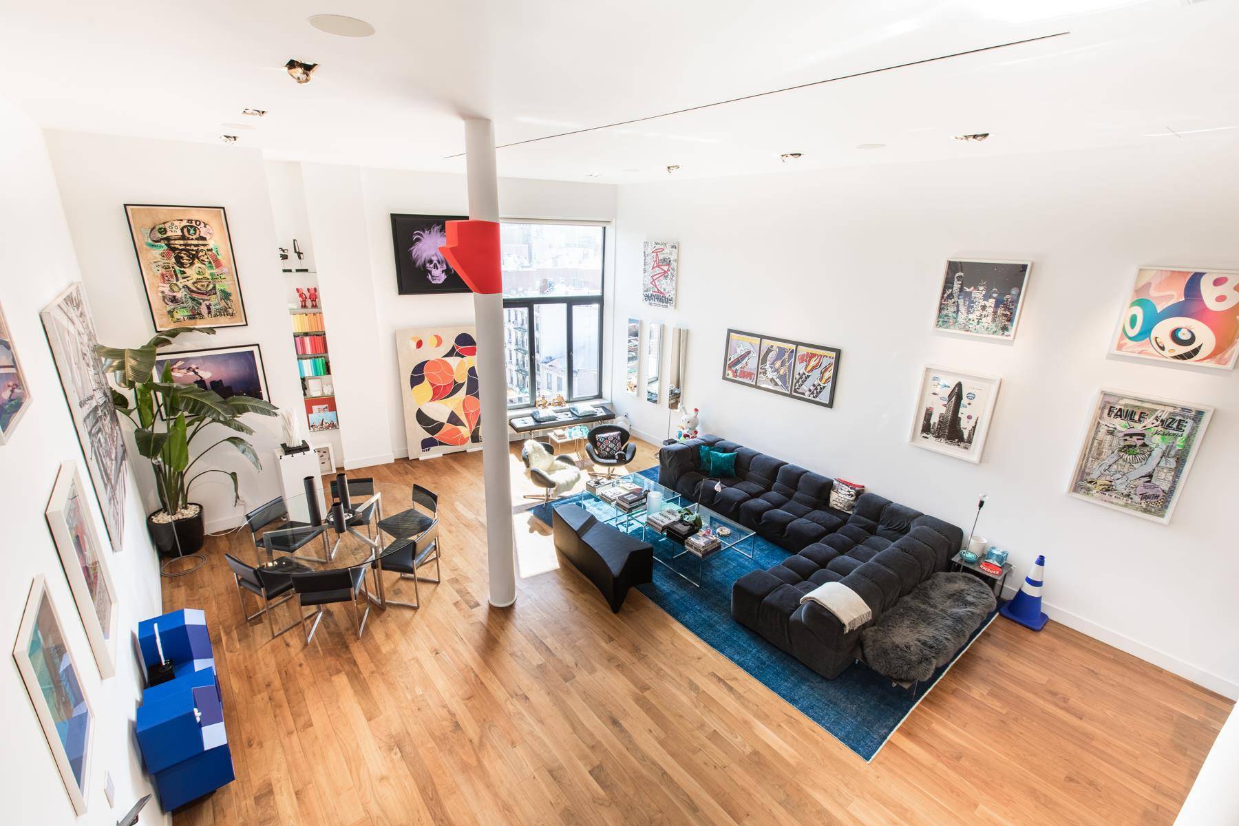 Penthouse Condo Loft in NolitaOne of a kind space, newly renovated by visionary NYC Designer.