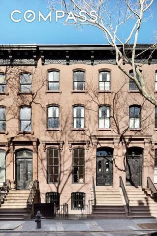 Stately and elegant, 30 Garden Place is a quintessential example of a beautiful 21 wide brownstone on one of the finest tree lined blocks in Brooklyn Heights.