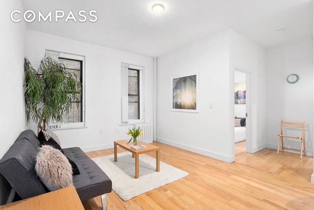 Welcome home to this newly remodeled 2 bedroom PLUS home office nursery, 1 bath coop in a quaint and charming building in trendy Hamilton Heights, Harlem.