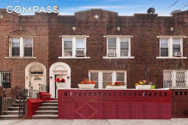 Legal 22x82 brick 4 family in Crown Heights with a 2 car indoor outdoor parking garage.
