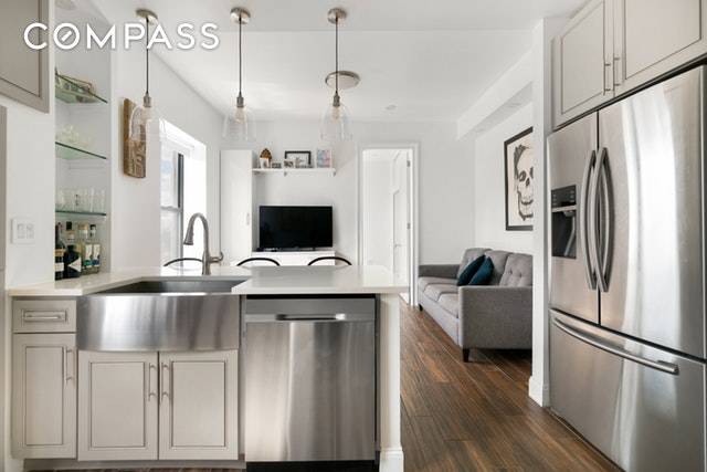 Enter this sun filled, south facing, newly renovated, low maintenance, and immaculate condition two bedroom apartments in prime Lower East Side on Houston and Clinton.