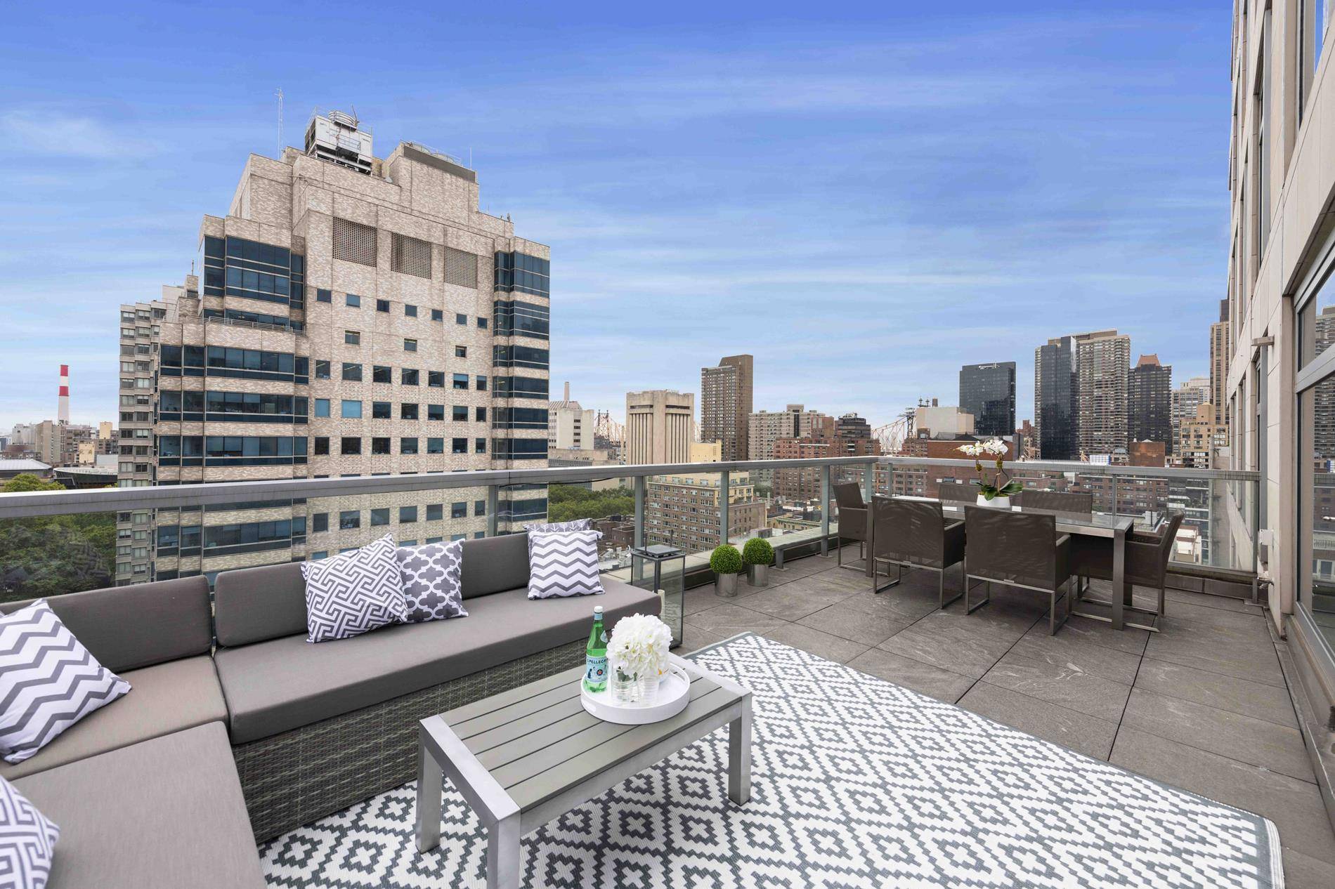 LARGE PRIVATE OUTDOOR TERRACE IN UES DESIGNER 3 BED CONDO IN AMENITY FILLED BUILDING !