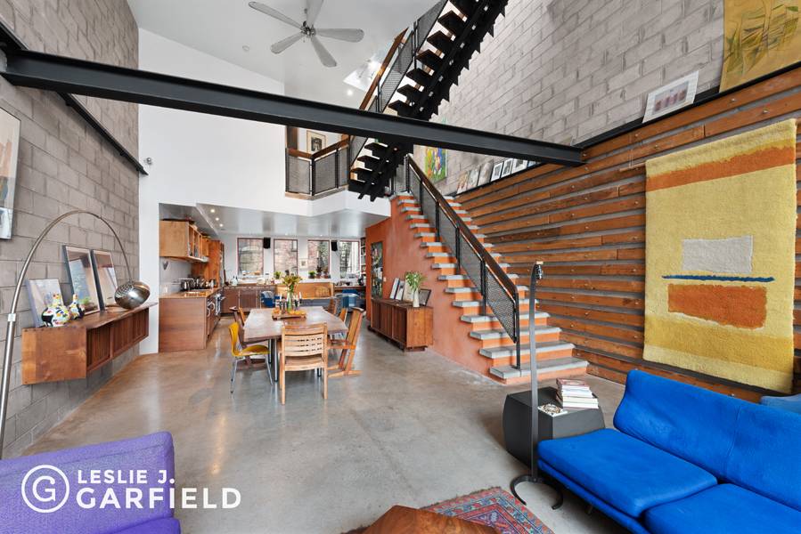 56 East 1st Street is a spectacular, 22 wide, 3 unit, industrial chic downtown property.