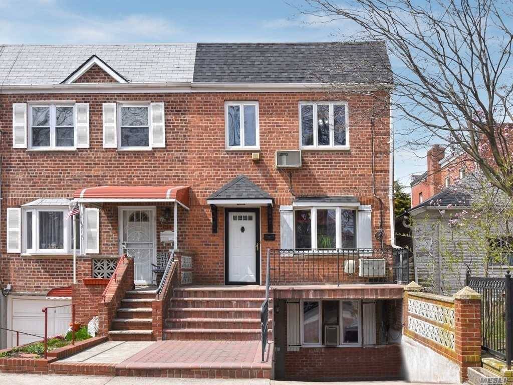 Wonderful and rarely available semidetached 1 family brick home with 3 large bedrooms, 1 full bath, 2 half baths, finished basement, private driveway, private backyard.