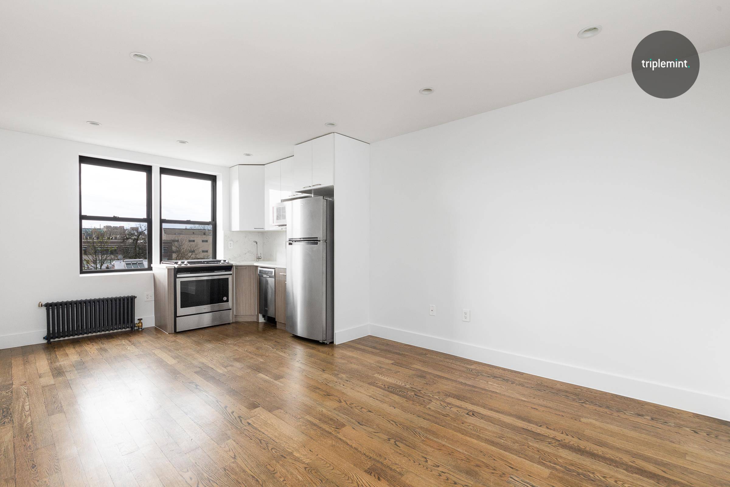 A huge brand new 2 bedroom apartment 10 minutes away from Prospect Park.