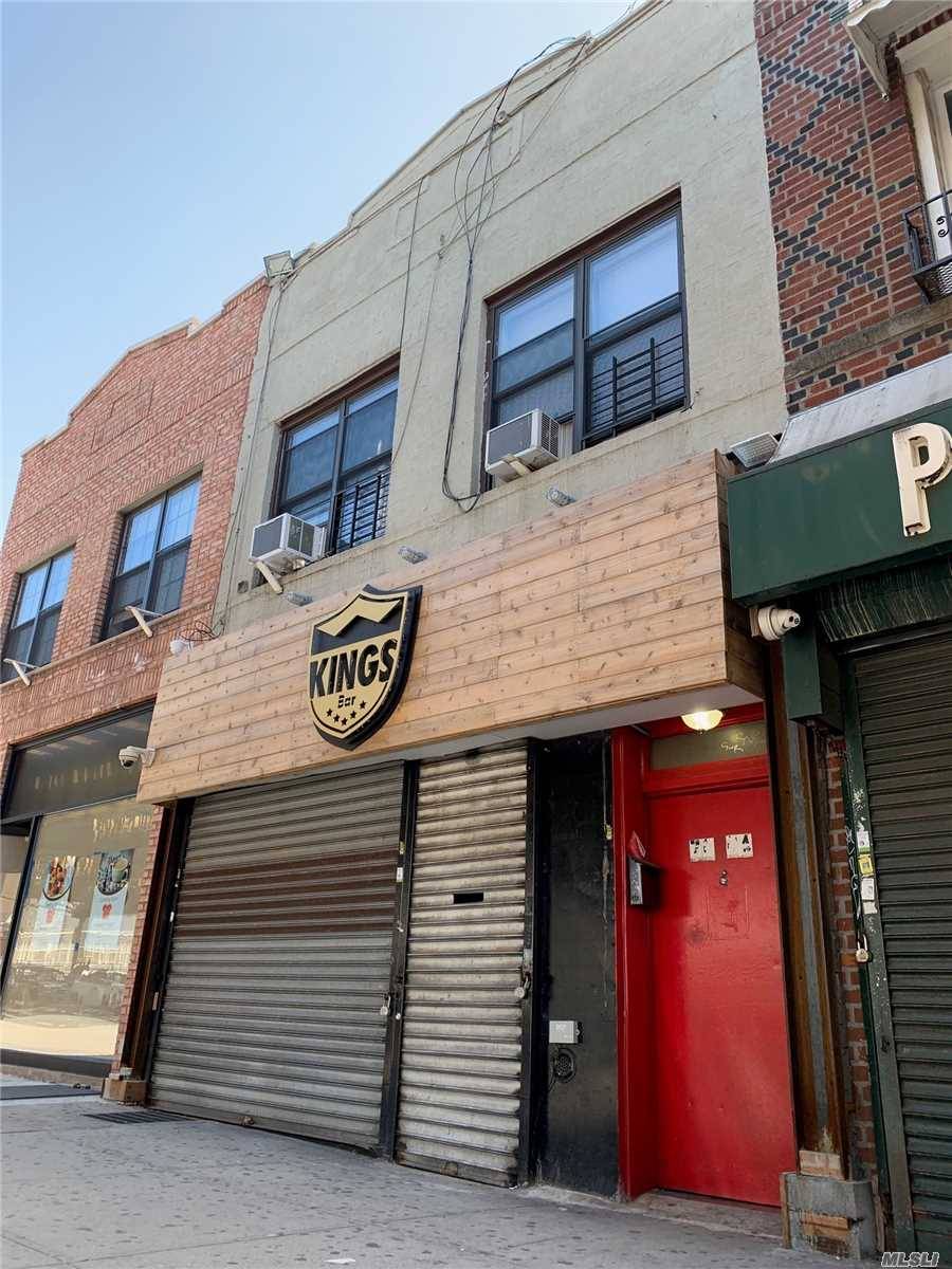 Must see The subject property consists in a two story mixed use walk up building currently consisting of 4 upper floor apartments 1 ground floor retail space.