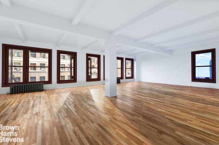 Authentic artists loft in the heart of Gramercy with three light filled exposures, 11 foot ceilings and a 48 foot wide bank of 8 oversized windows facing onto 19th Street ...