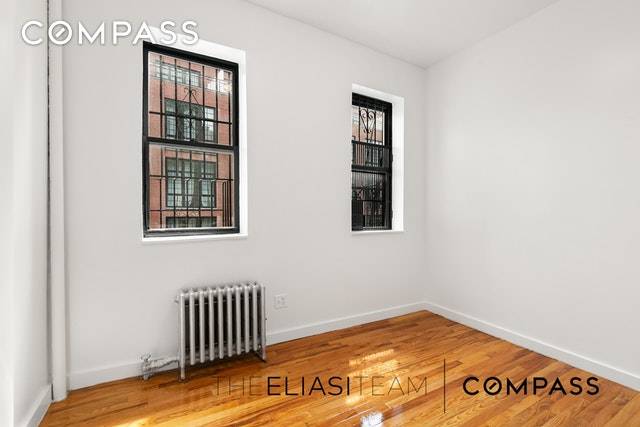 This Newly renovated 2BR 1bath features bright Sunlight exposure through East and West facing windows.