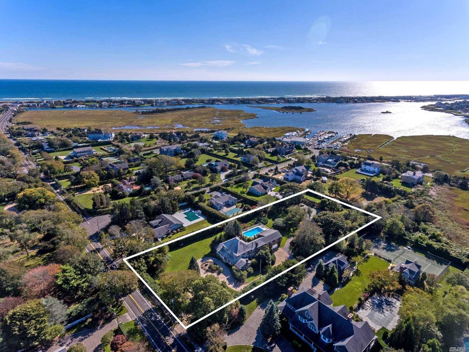 Traditional situated in the heart of Westhampton Beach between Main St and Dune Rd on 1.