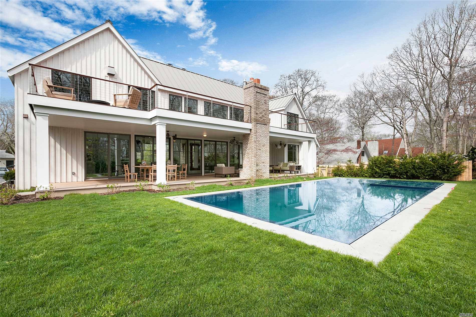 In the historic Sag Harbor Hills neighborhood, within the village of Sag Harbor, this brand new 3, 800 sqft luxury residence is a quick stroll to Havens Beach and the ...