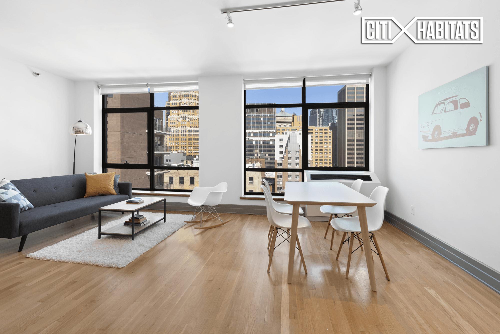 AVAILABLE JUNE 6THFURNISHED RENTAL JUNE AUGUST 31ALSO AVAILABLE LONG TERMApartment 9 NF is truly spacious with floor to ceiling views of the iconic Brooklyn Heights neighborhood.