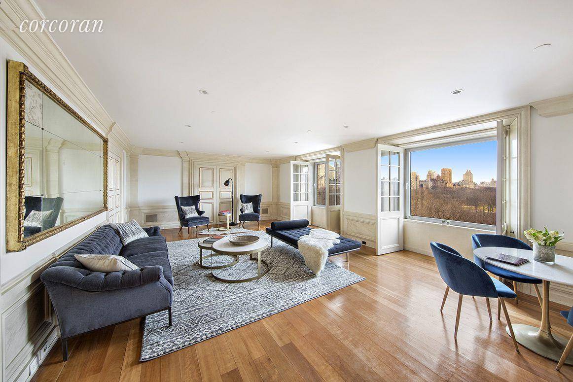 Residence 915, once the home of the late David Bowie, offers a discerning buyer the opportunity to acquire a Central Park front, convertible 3 bedroom 3 bath residence in the ...