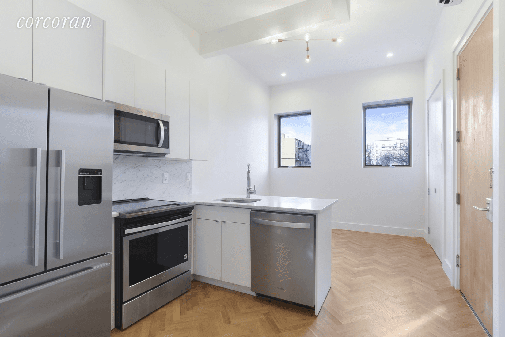 Finally an opportunity to own a piece of wonderful Carroll Gardens in a light filled and all new condo in a converted 4 unit historic townhouse for a great price ...