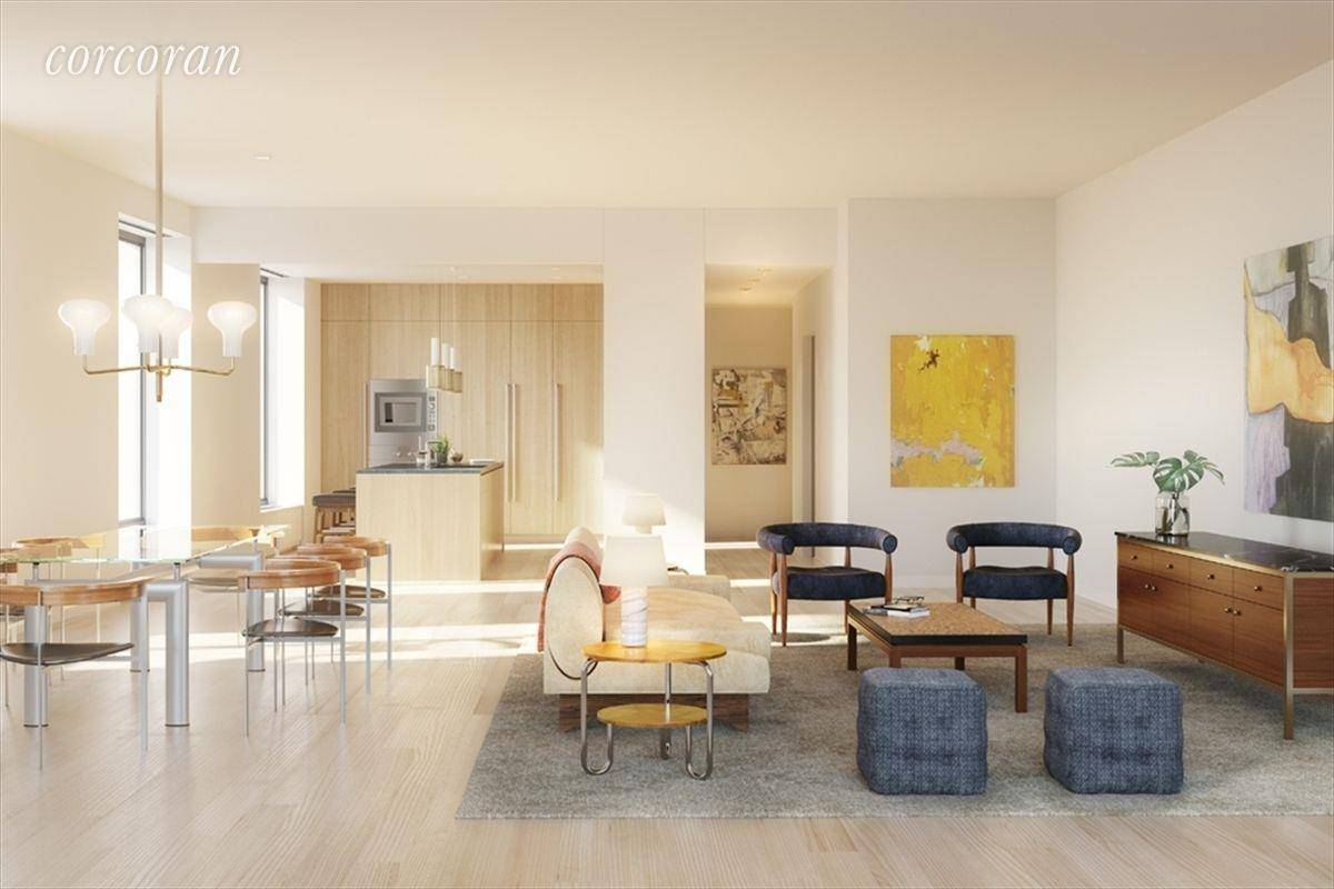 Ideally situated on the 18th Floor of 21 East 12th Street, the brand new condominium expertly conceived by Selldorf Architects, this spectacular corner residence spans approximately 2, 679 square feet ...