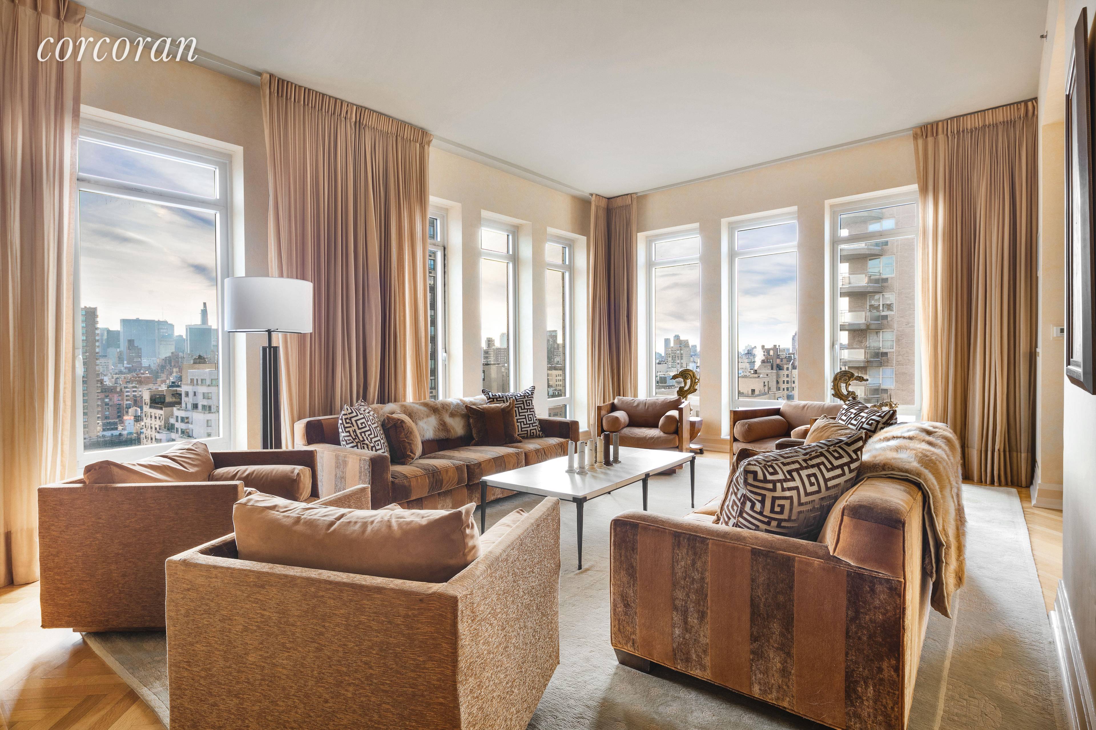 Live in this penthouse ranch in the sky, perched atop a full service condominium located in prime Upper East Side.