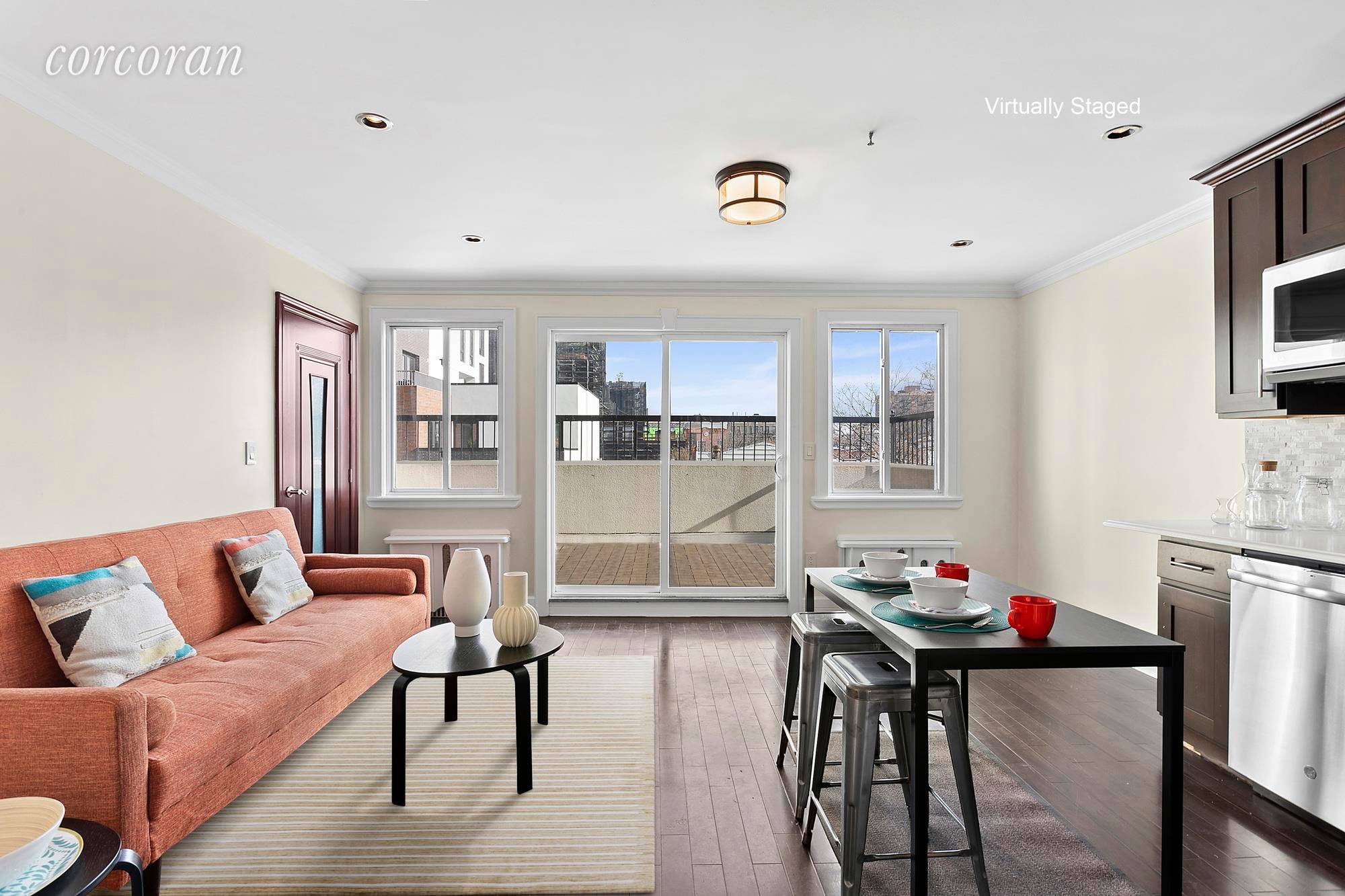 180 19th Street 7 in Brooklyn is a rare South Park Slope condo with over 1, 300 sq ft of private outdoor space including roof rights.