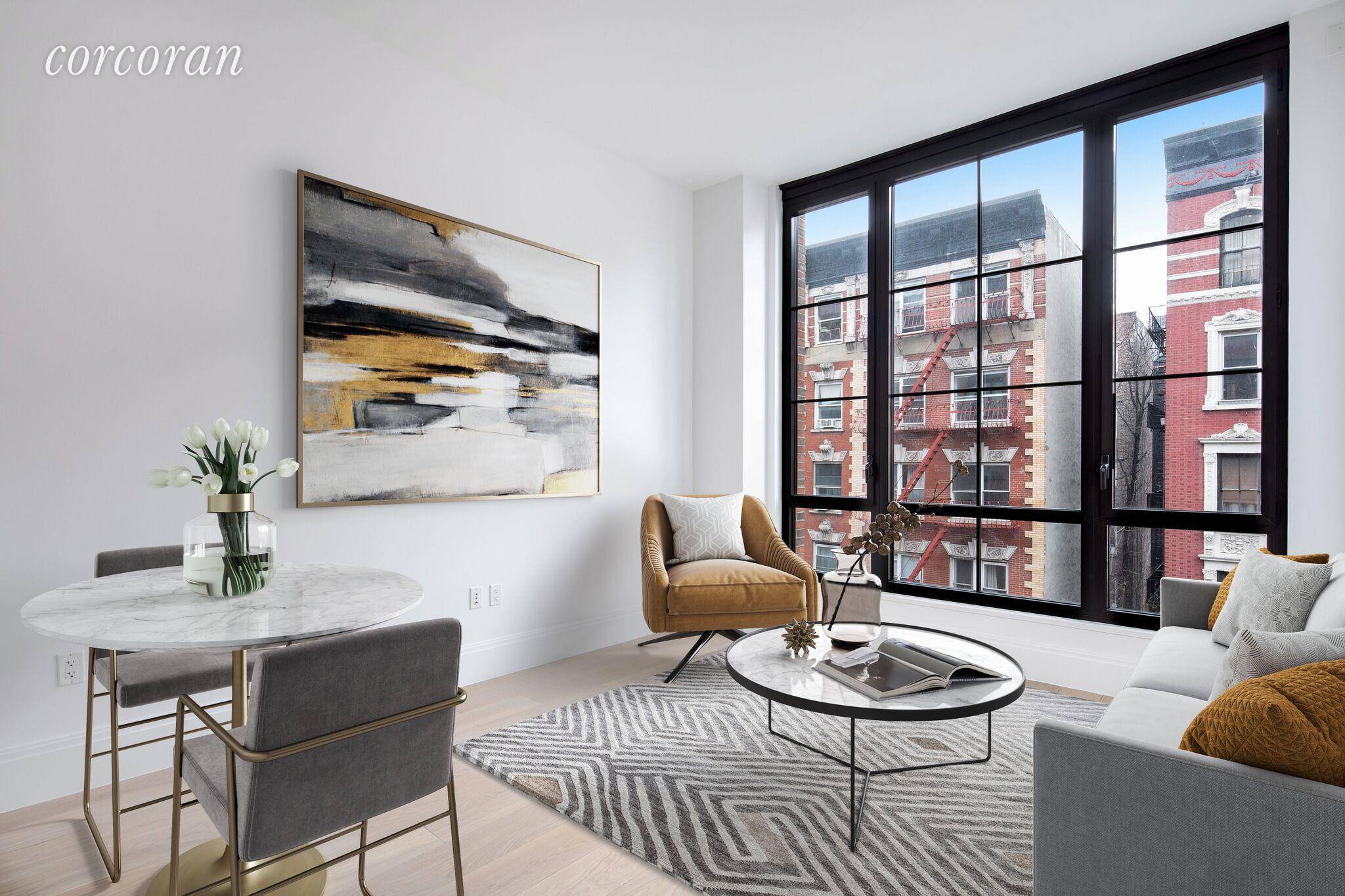 This lux full service condominium in the heart of the East Village offers a rare modern retreat in this historic neighborhood.