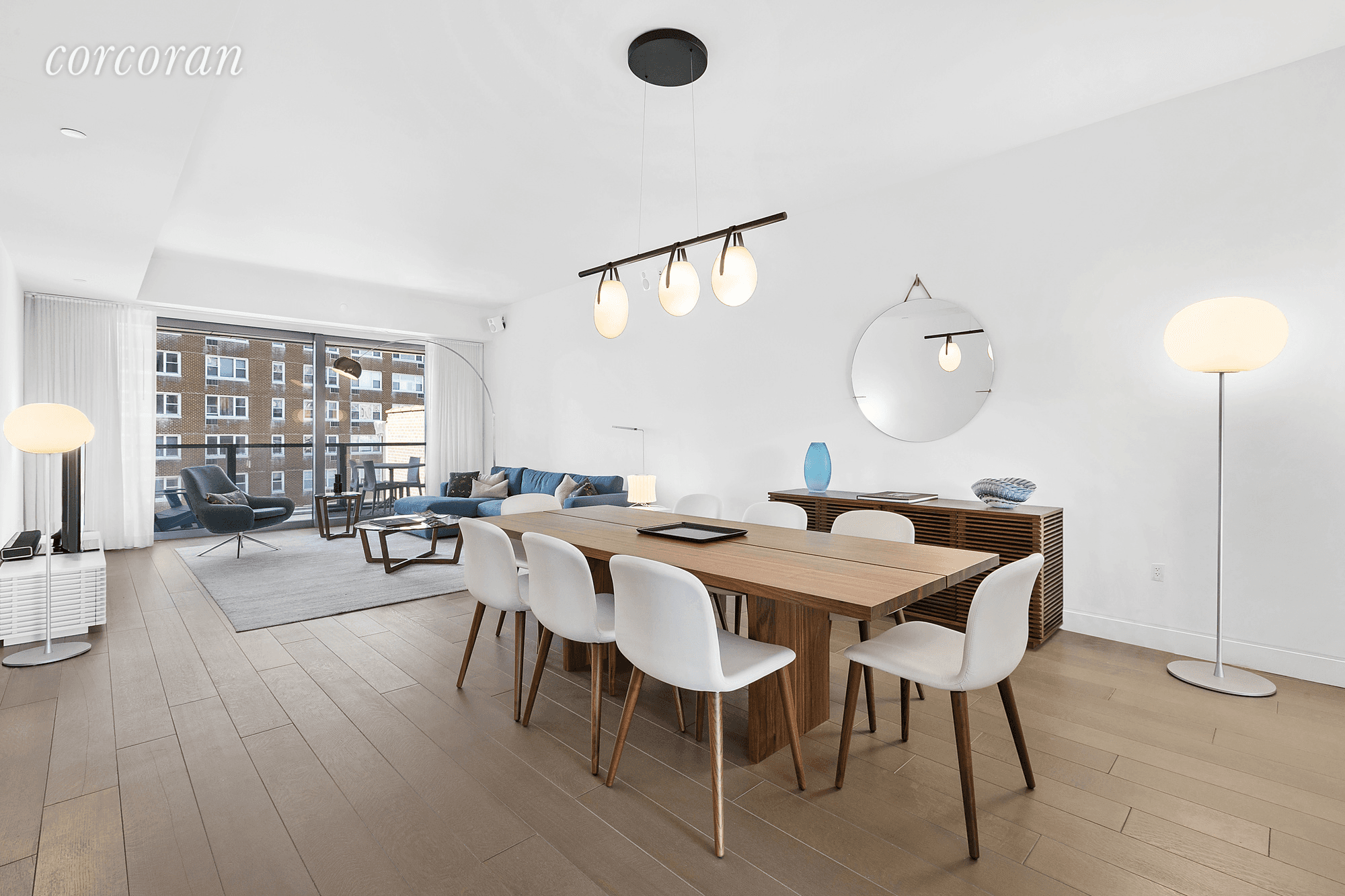 This stunning loft features expansive windows throughout with striking vistas to the East over Soho and West across Vandam Street.