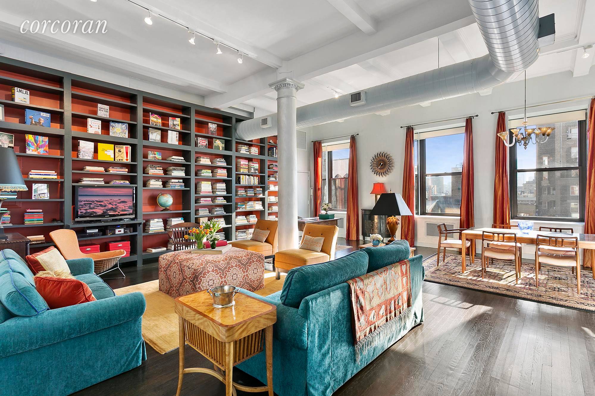Enjoy staggering light and wonderful city views from this extraordinary Gold Coast, Greenwich Village loft.