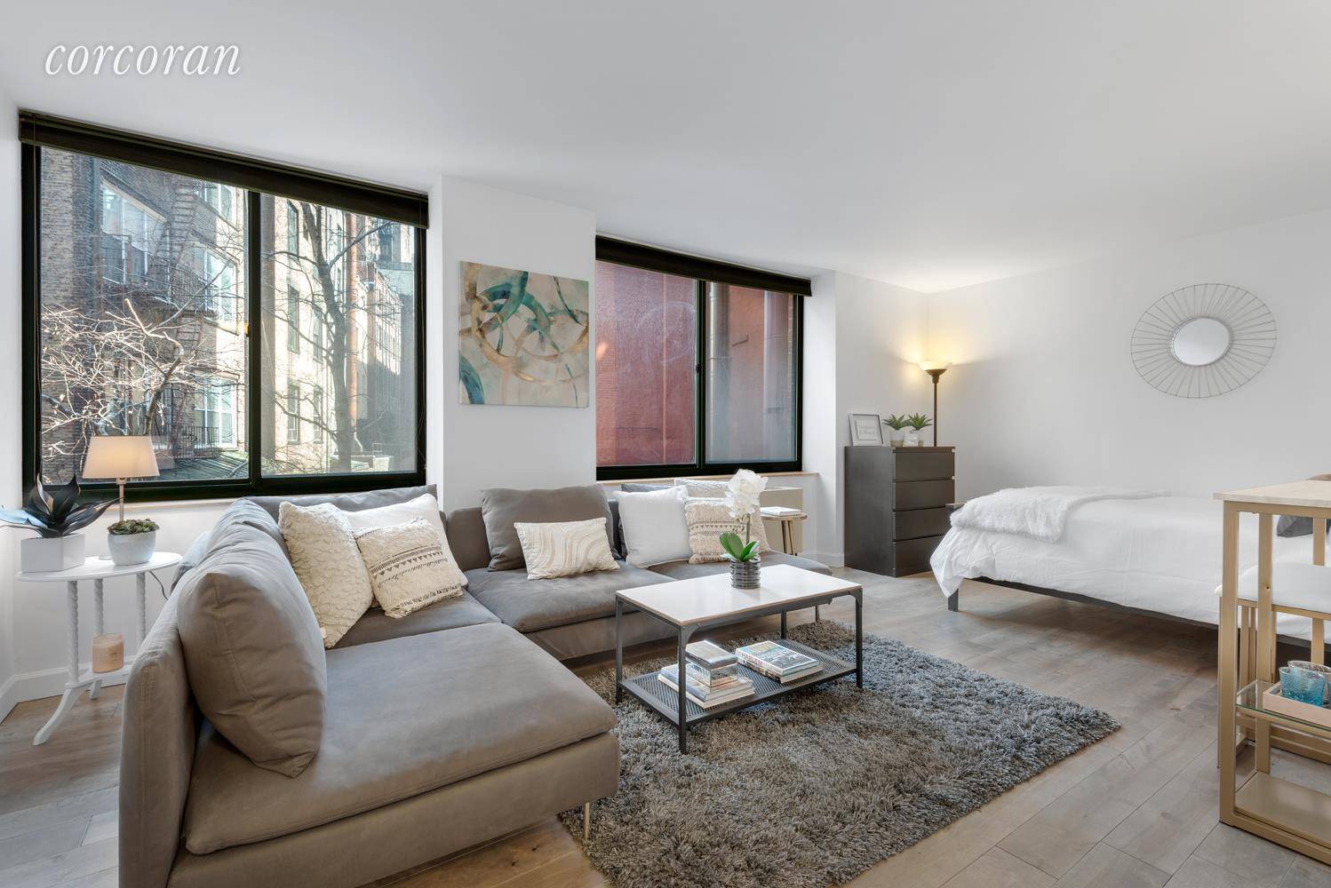 Fabulous opportunity to own a large studio in TriBeCa's much loved Greenwich Court Condominium.