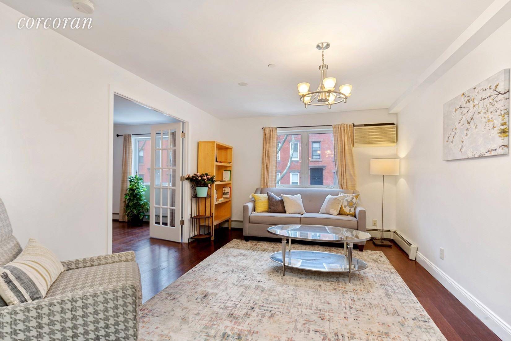Come home to this stylish and spacious 1, 240 sqft, 3 bedroom, 2 bathroom condo located on the 2nd floor of a solid, boutique 6 unit building in Carroll Gardens.