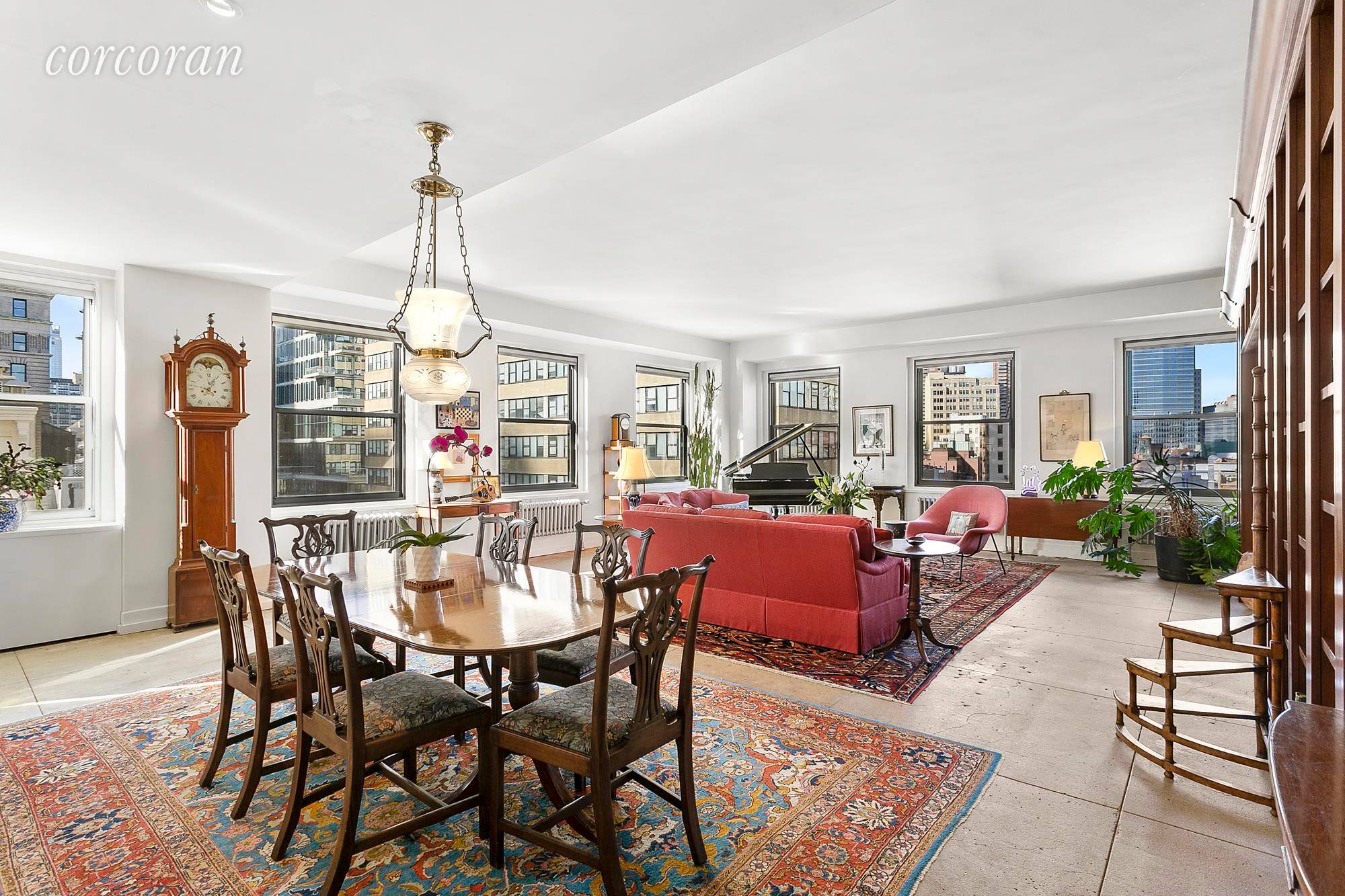 Quintessential Tribeca Pre war condominium loft living with 24 hour concierge service and a ResidentsBuilding Manager, awaits you from this 2, 633sf, 3 bedroom, 3 bathroom, sun drenched beauty.