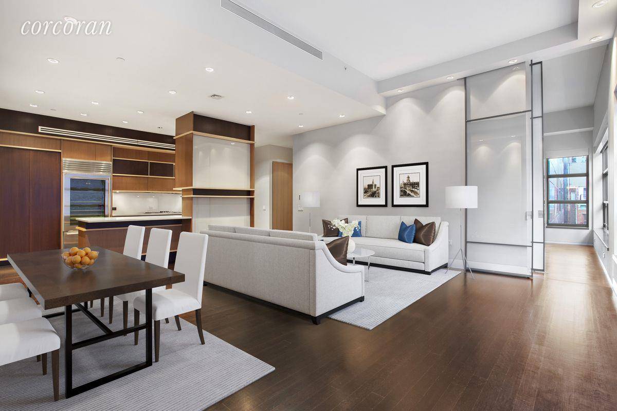 With an incredible amount of privacy, abundant designer touches and premier amenities, this magnificent split two bedroom, two and a half bathroom condominium is SoHo living at its finest.