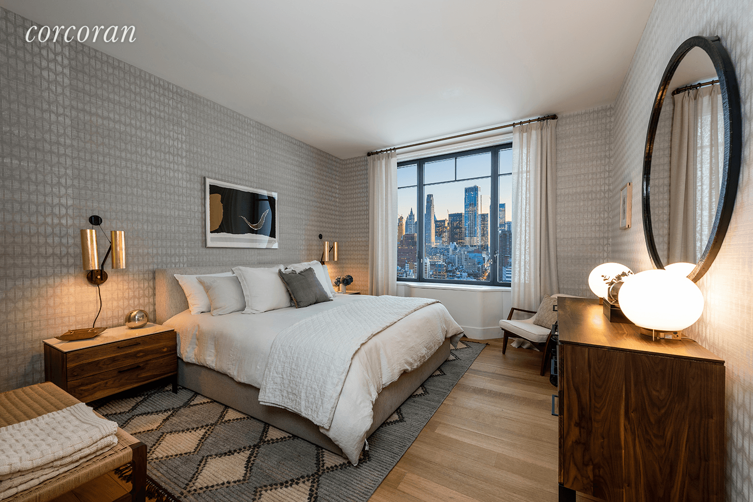 Upon entering the proper foyer of Residence 5D at Greenwich West you are led to a generous three bedroom three and a half bathroom condominium home offering both North and ...