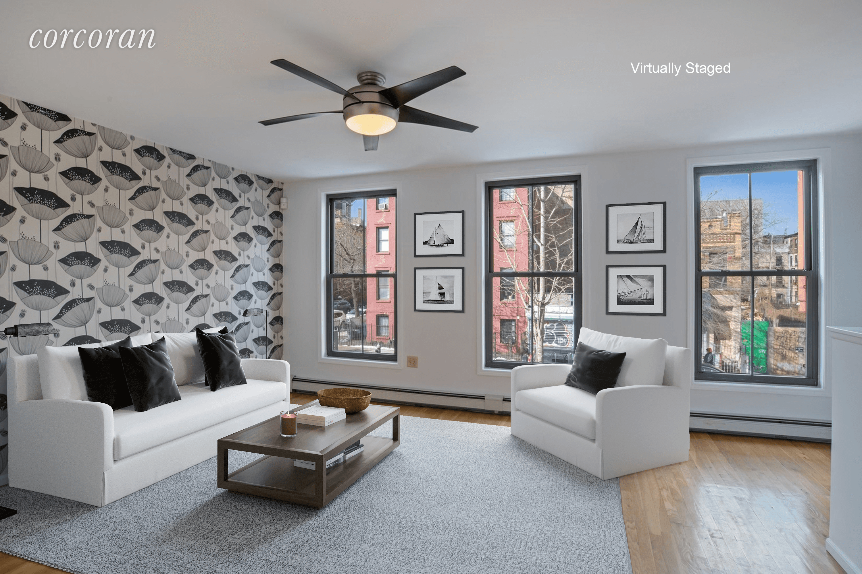 Here is an incredible Williamsburg investment opportunity 326 Keap Street is a 2 family brick townhouse with Private Parking space and huge outdoor spaces.