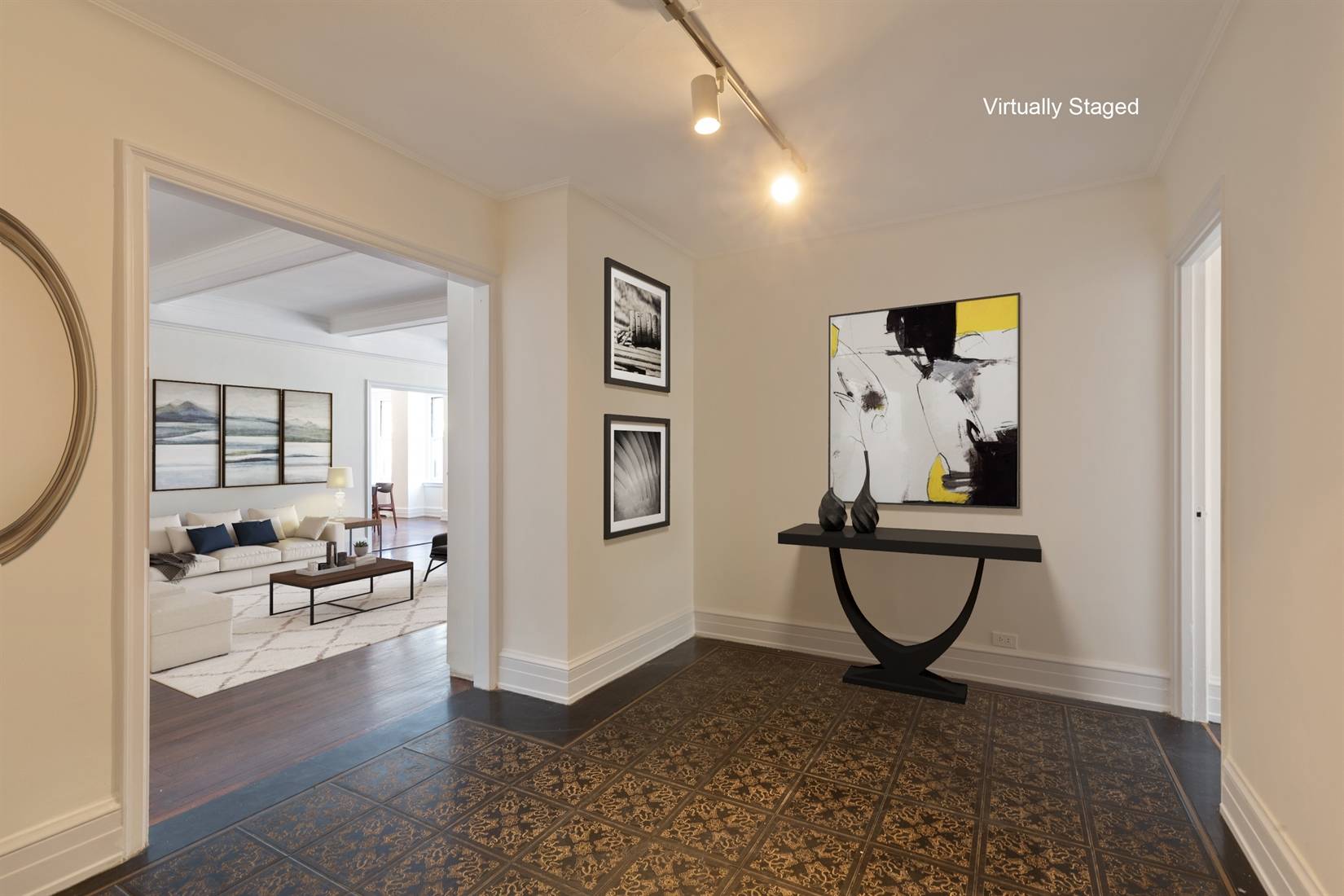 Rarely is a nine room prewar condominium on a high floor available in this most desired neighborhood.
